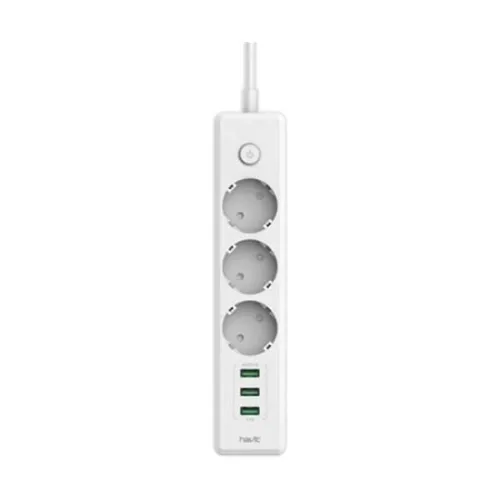 Havit HV-SP8813 Power Strip — 3AC Slot + 3 USB