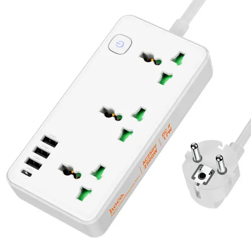 Hoco AC7A Storm Power Strip — 7 Ports