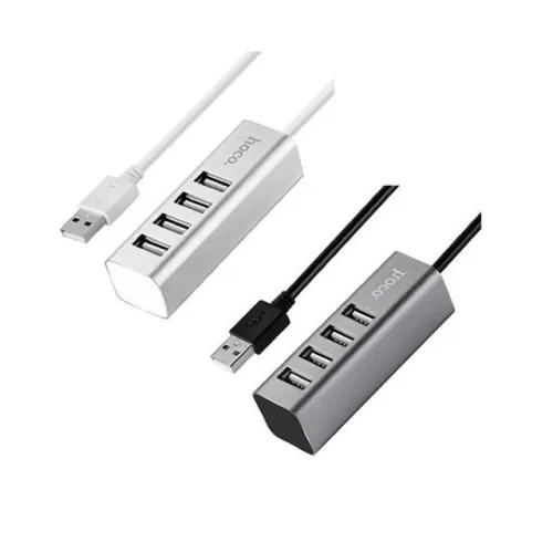 Hoco HB1 USB 2.0 Hub — 4 Port, Aluminum Alloy