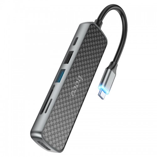 Hoco HB24 Easy Display Multimedia USB Type-C Hub — 6-in-1