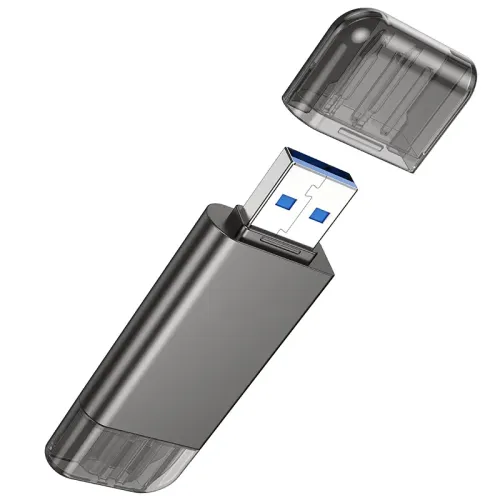 Hoco HB39 Card Reader — 2-in-1, USB & Type-C 3.0