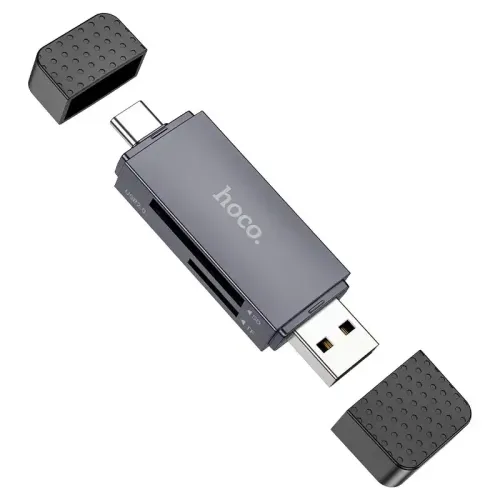 Hoco HB45 Spirit Card Reader — 2-in-1 USB & Type-C 2.0
