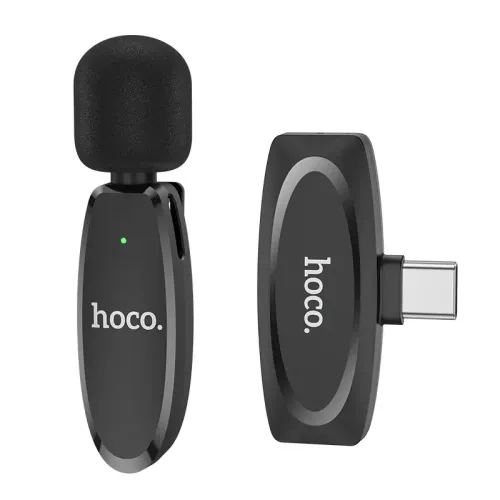 Hoco L15 Lavalier Wireless Digital Microphone — Type-C, Crystal