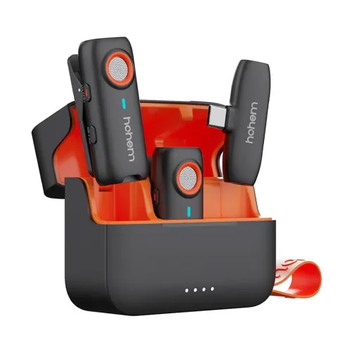 Hohem Mic-01 Wireless Microphone — 2TX+1RX+Charging Case