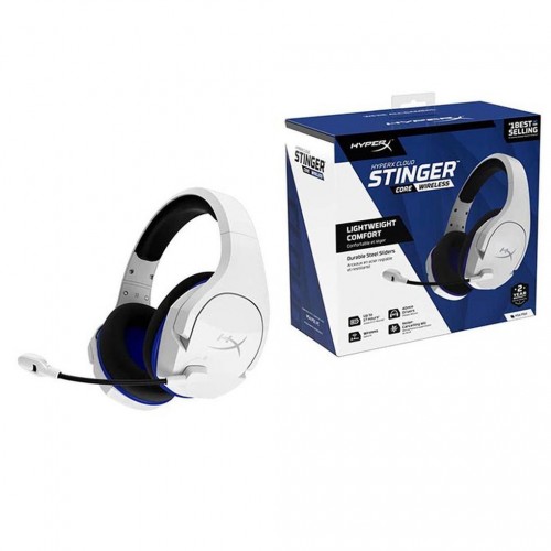 HyperX Cloud Stinger Core Gaming Headset — USB Wireless, White