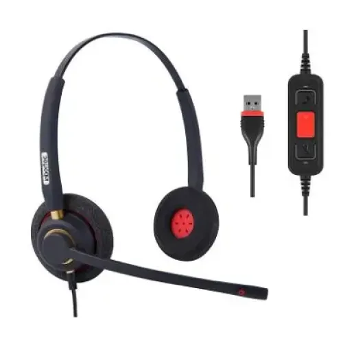 Inbertec UB805DM Professional USB Wired Headphone — AI Noise Cancelling