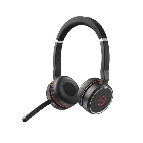 Jabra Evolve 75 SE MS Wireless Headset — Stereo Bluetooth