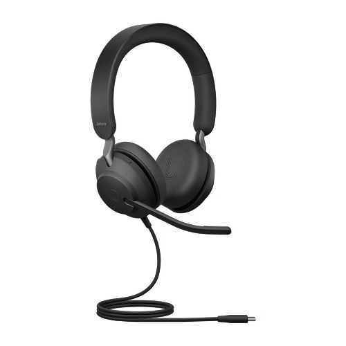 Jabra Evolve2 40 SE Headset — Duo Stereo, Wired USB Type-C