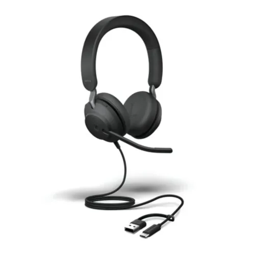 Jabra Evolve2 40 SE Stereo MS Headset — USB & Type-C