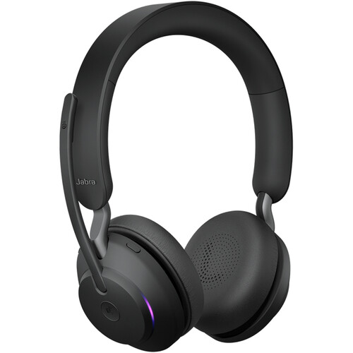 Jabra Evolve2 65 MS DUO Headset — Bluetooth & USB Type-C, Black