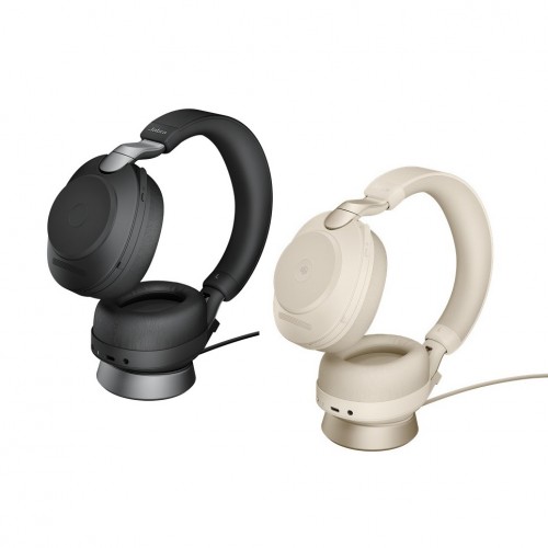 Jabra Evolve2 85 MS DUO Wireless Headphone with Stand — Noise Canceling