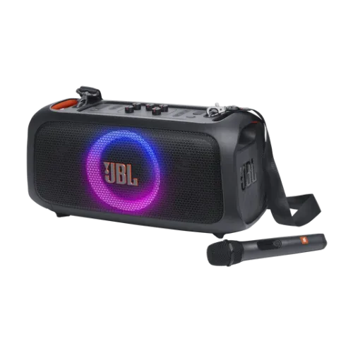 JBL PartyBox On-The-Go Essential Party Speaker — Portable, With Wireless Microphone