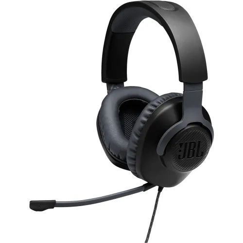 JBL Quantum 100 Over-Ear Gaming Headphone — Wired, Flip-Up Mic