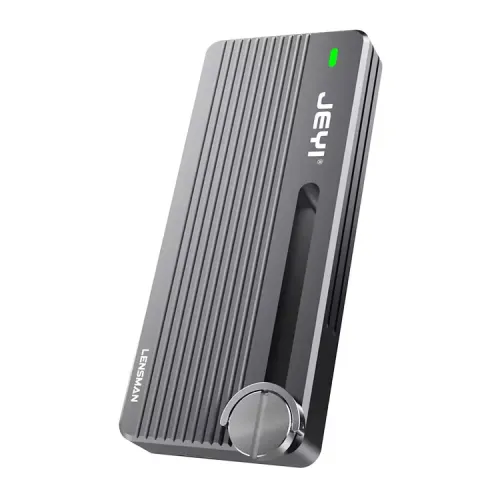 JEYI I9-Lensmen M.2 NVMe SSD Enclosure — Camera Mounting