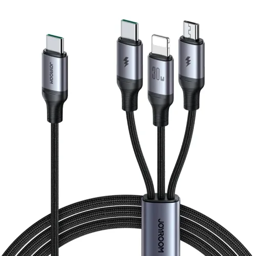 Joyroom S-A21 Fast Charging Cable — 30W Type-C to 3-in-1