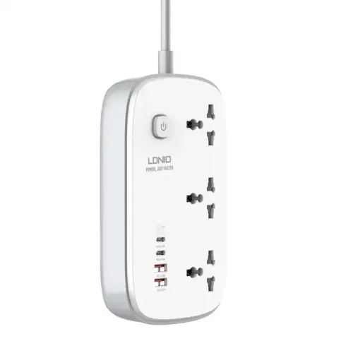 LDNIO SC3416 Universal Power Strip — 3 Sockets
