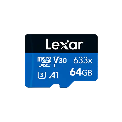 Lexar High-Performance 633x MicroSDXC UHS-I Memory Card — 64GB