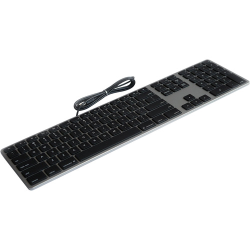 Matias FK318B Wired Aluminum Keyboard for Mac — Space Gray
