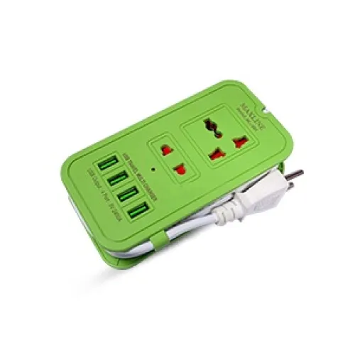 Maxline ML-604 Multiplug Power Strip — 4 USB Fast Charging Ports
