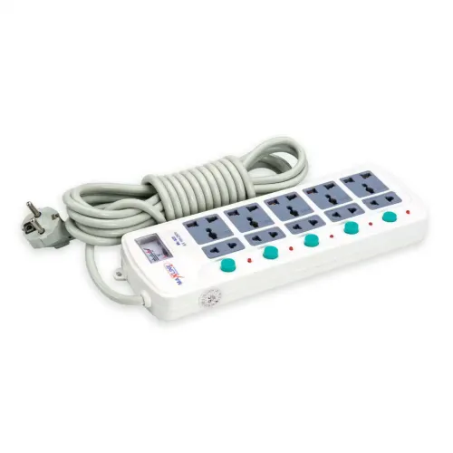 Maxline ML-825-5M Power-Strip — 10 Port Multi Extension Socket