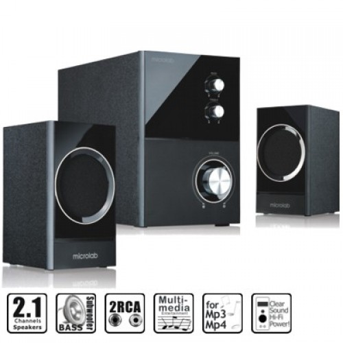 Microlab M-223 Subwoofer Speaker — 2.1 Channel