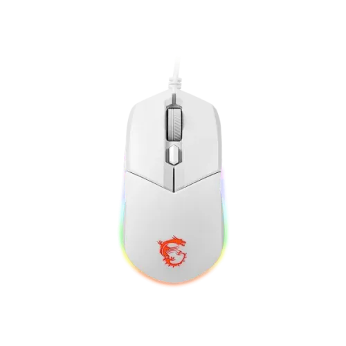 MSI CLUTCH GM11 Gaming Mouse — White, RGB