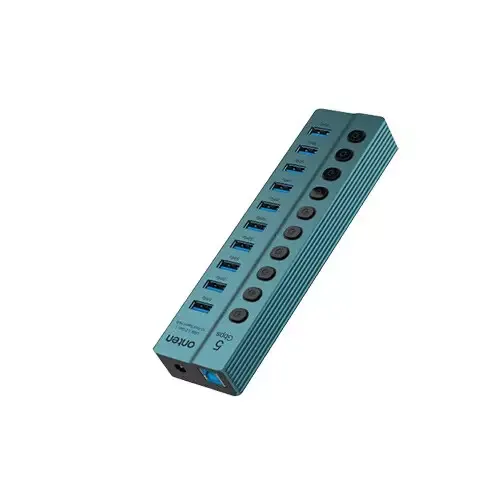 Onten OTN-5308 USB Hub — 10 Port, With Power Switch