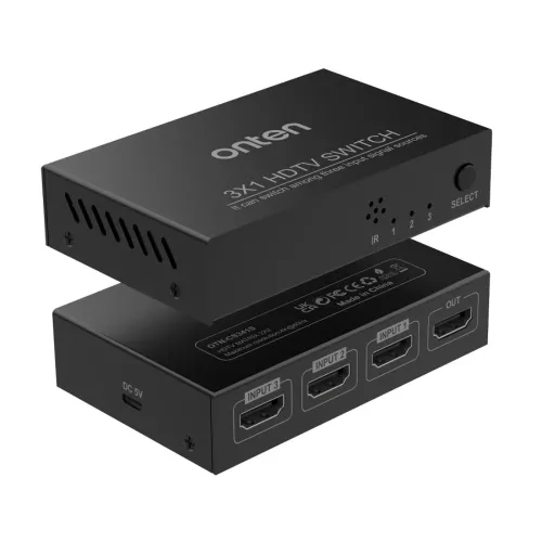 Onten OTN-CS341 HDMI Splitter — 3 in 1 out