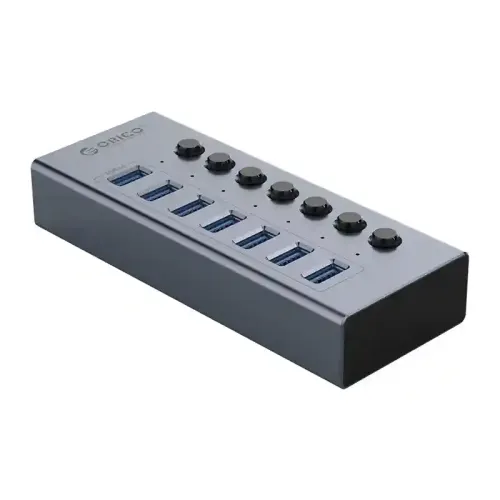 ORICO BT2U3-7AB USB3.0 Hub — 7-Port, Individual Switches