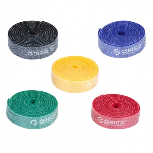 Orico CBT-5S Hook and Loop Cable Ties — 1M, Reusable & Dividable