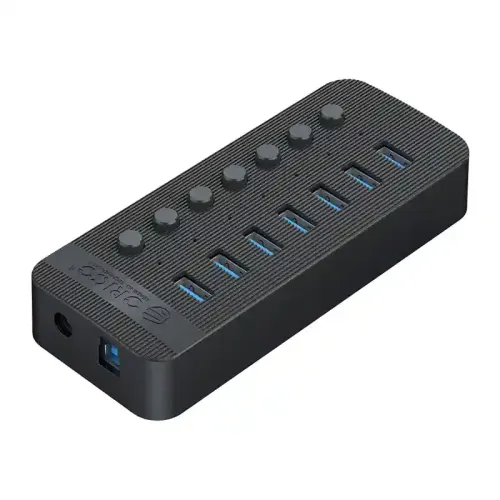ORICO CT2U3-7AB USB Hub — 3.0, 7-Port, Individual Switches