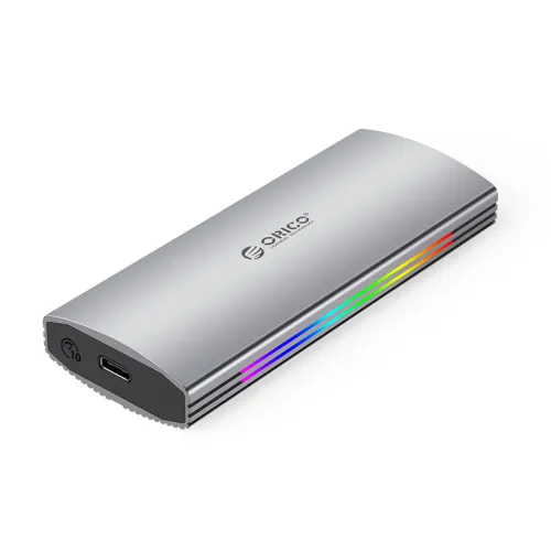 ORICO M2R2-G2 M.2 NVMe SSD Enclosure — Type-C, RGB