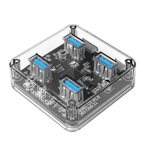 Orico MH4UC-C3 USB3.0 Hub — 4-Port, Transparent