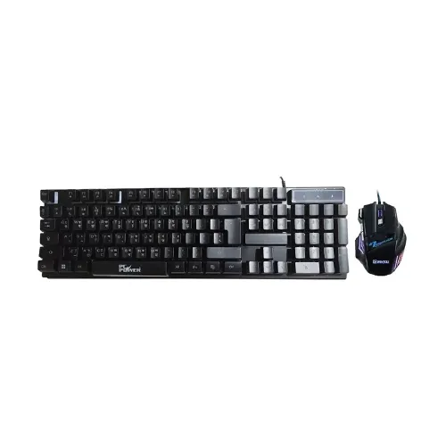 PC Power PGC801G12 Gaming Keyboard Mouse Combo — Wired