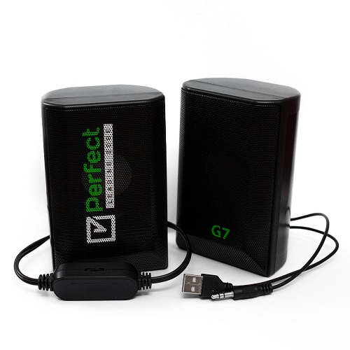 Perfect G7 Powered Speaker — 3.5mm, USB 2.0