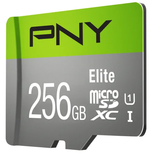 PNY Elite Micro SD Memory Card — 256GB, Class-10