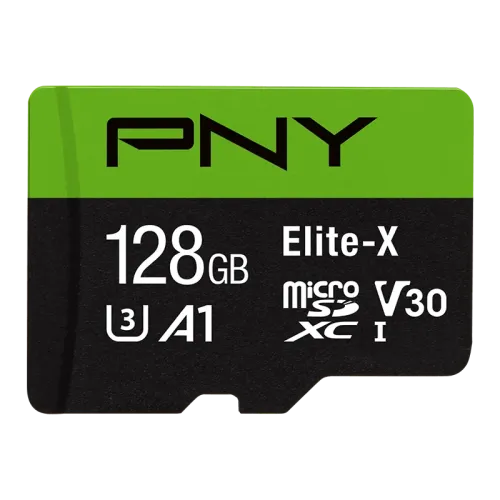 PNY Elite-X microSDXC Memory Card — 128GB, Class 10, U3, V30