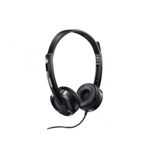 Rapoo H100 Headphone — 3.5mm Single Port, Black