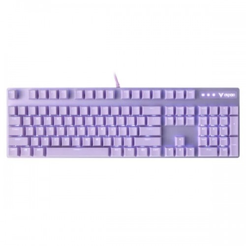 Rapoo V500 PRO Mechanical Gaming Keyboard — Backlit, USB, Purple