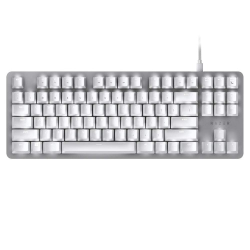 Razer BlackWidow Lite Mechanical Gaming Keyboard — Silent & Compact, Mercury White