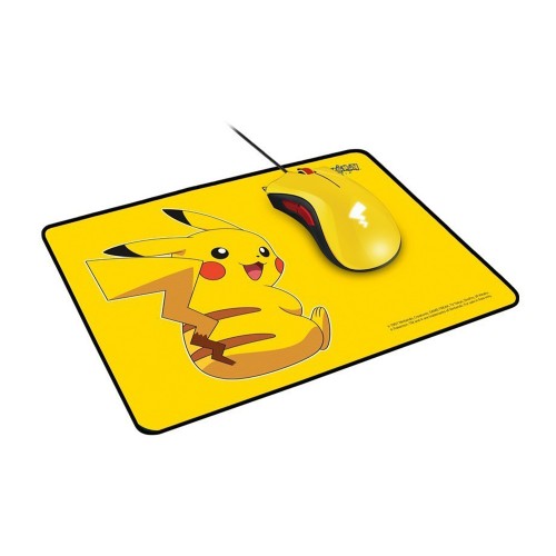 Razer DeathAdder Essential Mouse + Goliathus Speed Pikachu Limited Edition Mat — Bundle