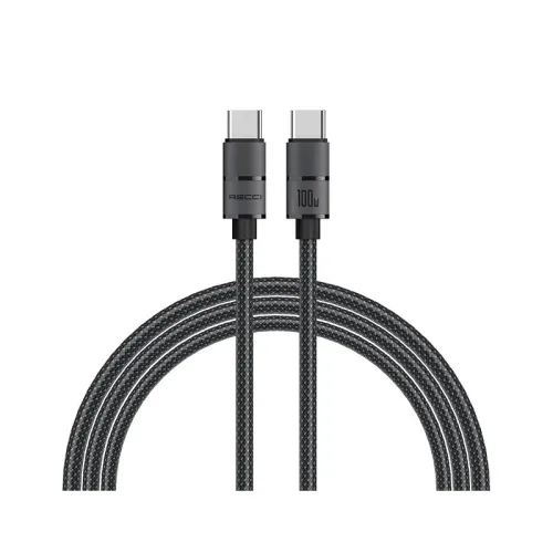 Recci RS08CC Fast Charging Cable — Type-C, 100W, 1.2M