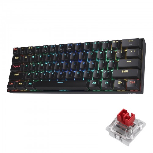 Redragon K530 Draconic Mechanical Gaming Keyboard — 60% Compact, RGB Wireless, Red Switch