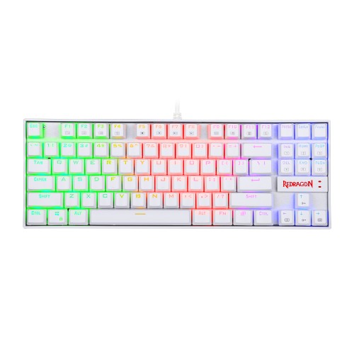 Redragon K552RGB KUMARA Mechanical Gaming Keyboard — RGB Backlit, White