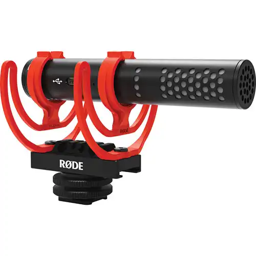 RODE VideoMic GO II Shotgun Microphone — Ultracompact, Analog/USB, Camera-Mount