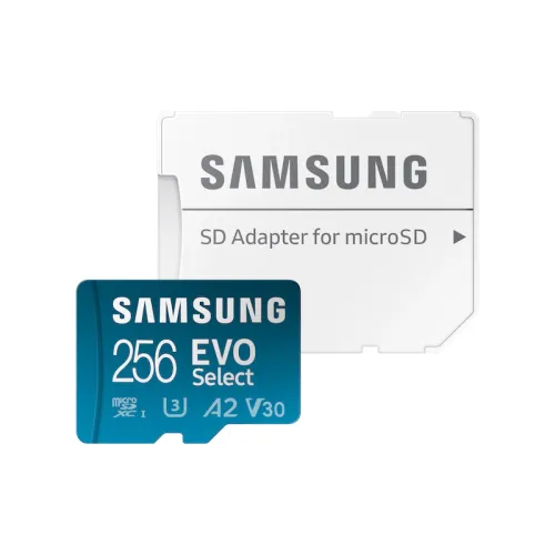 Samsung EVO Select microSDXC Memory Card with Adapter — 256GB