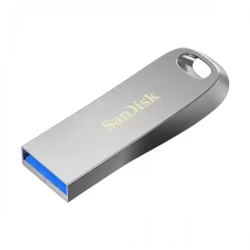 Sandisk Ultra Luxe Pen Drive — 64GB, USB 3.2, Metal Silver