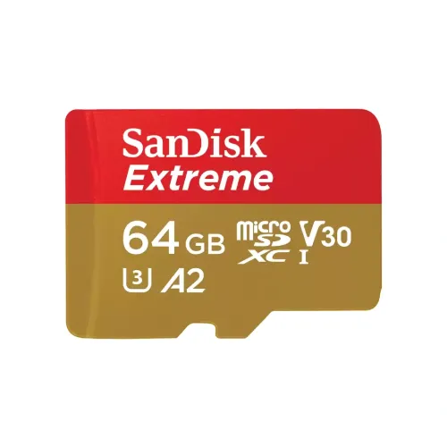 SanDisk Extreme microSDXC Memory Card (SDSQXAH-064G-GN6MN) — 64GB, 170mbps, UHS-I