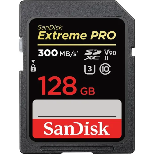 SanDisk Extreme PRO SDXC UHS-II Memory Card — 128GB, 300mbps (SDSDXDK-128G-GN4IN)
