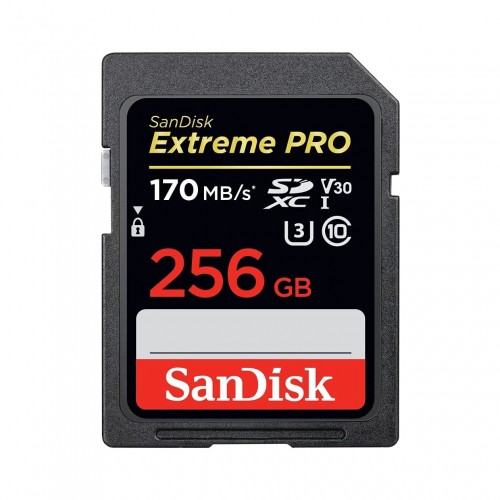 SanDisk Extreme PRO SDXC Memory Card (SDSDXXY-256G-GN4IN) — 256GB, UHS-I, 170mbps
